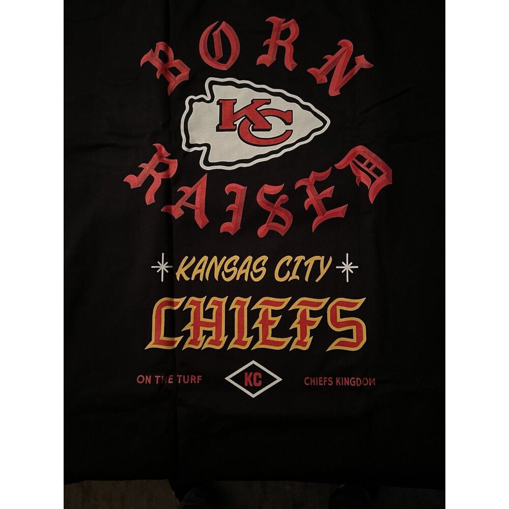 SIZE 3XL • Born X Raised x NFL x CHIEFS • Short Sleeve • Cross-Posted • Firm